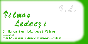 vilmos ledeczi business card